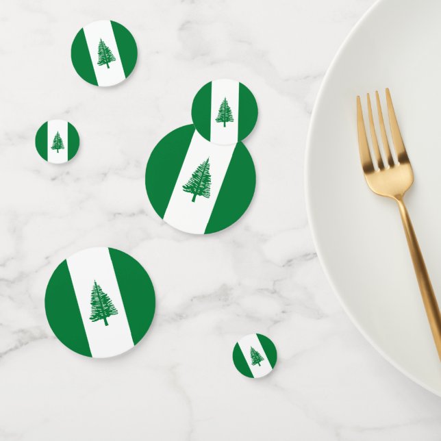 Confettis Drapeau de l'île Norfolk (Groupe)