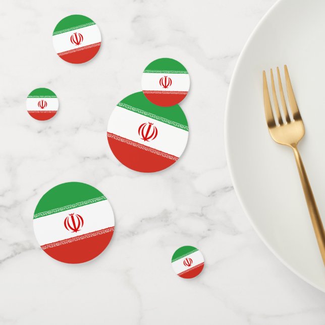 Confettis Drapeau de l'Iran (Groupe)