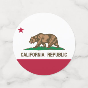 Confettis Drapeau de l'ours de Californie : État de Cali Gol