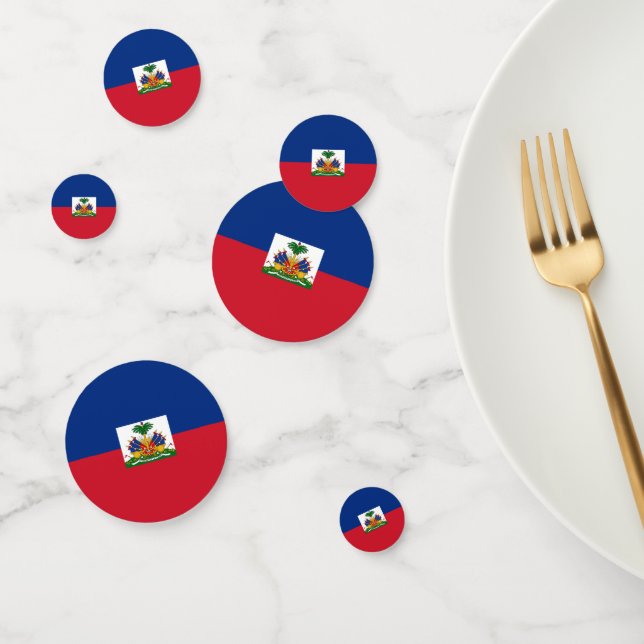 Confettis Drapeau d'Haïti (Groupe)