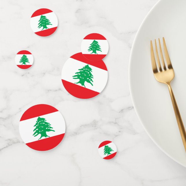 Confettis Drapeau du Liban (Groupe)