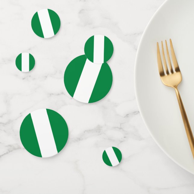 Confettis Drapeau du Nigeria (Groupe)