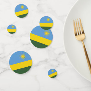 Confettis Drapeau du Rwanda