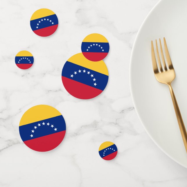 Confettis Drapeau du Venezuela (Groupe)