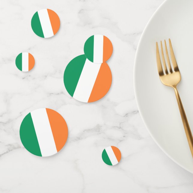 Confettis Drapeau irlandais patriotique Saint Patrick's Day  (Groupe)