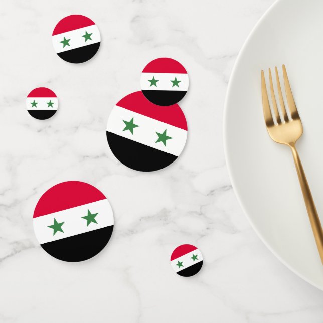 Confettis Drapeau syrien (Groupe)