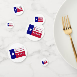 Confettis Drapeau texan natif de 7e génération