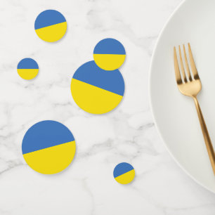 Confettis Drapeau ukrainien Slava Ukraini С л а в а р У к  d
