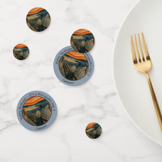 Confettis Edvard Munch La Collection Scream Party Items (Groupe)