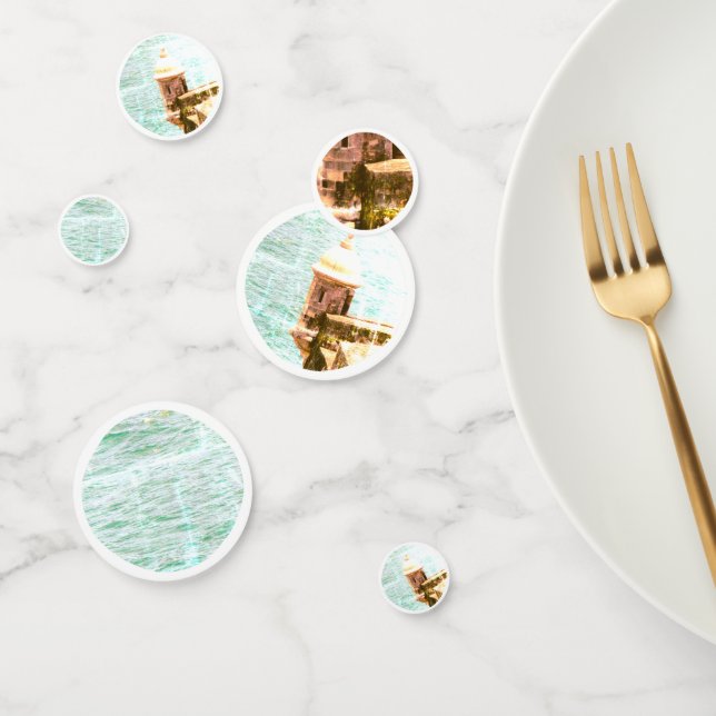 Confettis El Morro : Thème du parti Porto Rico (Groupe)