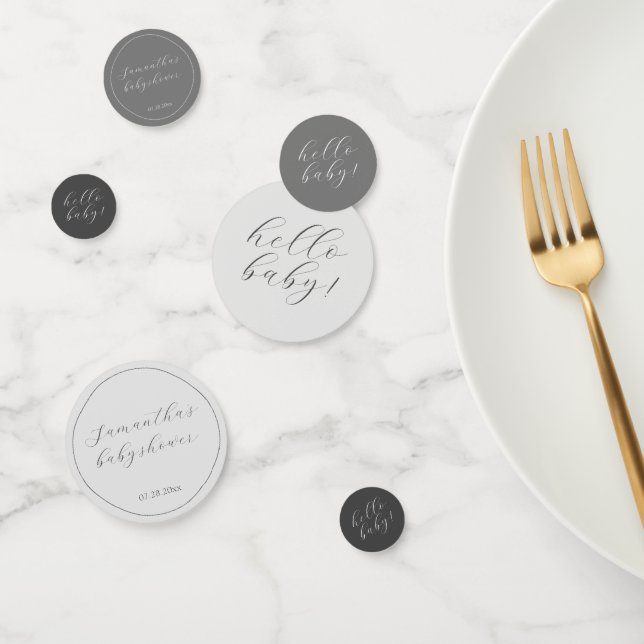 Confettis Élégant Baby shower neutre du genre (Groupe)