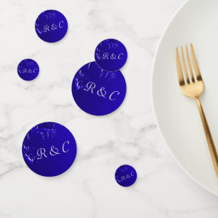 Confettis Élégant Mariage Royal Blue