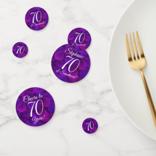 Confettis Elegant Purple 70 et fête d'anniversaire sensation