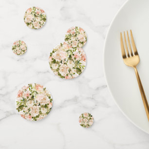 Confettis Élégant Rose Romance Mariage