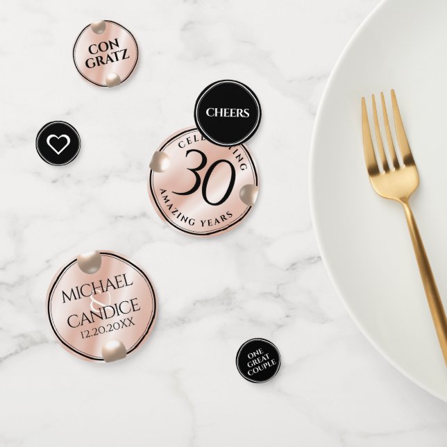 Confettis Elégante 30ème Mariage Pearl Anniversaire de céléb (Groupe)