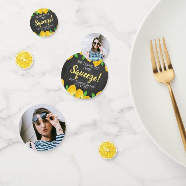 Confettis Elle a trouvé son Lemon Bridal Shower Squeeze (Groupe)