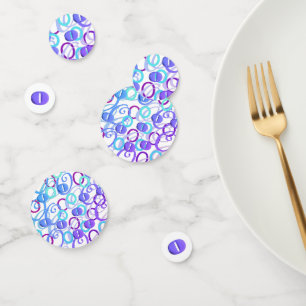 Confettis en forme de lettre "O"