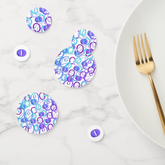 Confettis en forme de lettre "O" (Groupe)