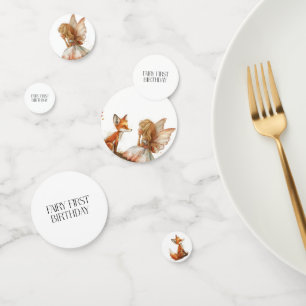 Confettis Fée d'automne premier Merci d'anniversaire avec re