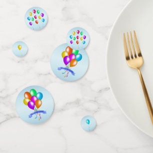 Confettis Festive Joyeux Ballons d'anniversaire de plusieurs