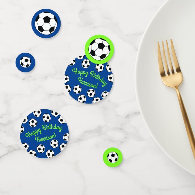 Confettis Fête d'anniversaire de football (Groupe)