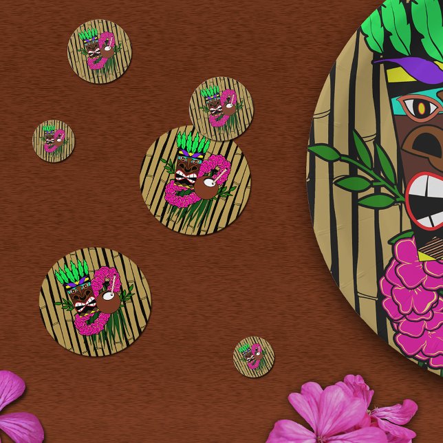 Confettis Fête d'anniversaire de Luau (Créateur téléchargé)