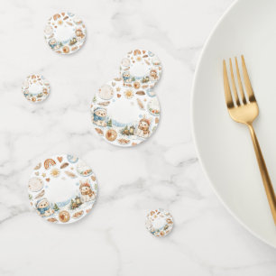Confettis Fête Prénatale Hiver Teddy Bois Décora