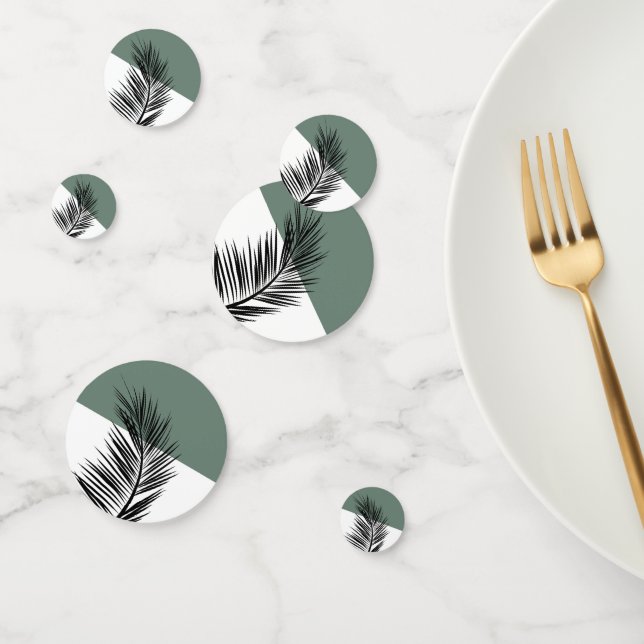 Confettis Feuille de palme (Groupe)