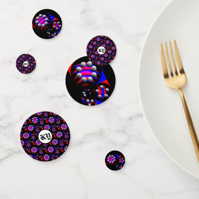 Confettis Fibonacci 'Fish Black' par Kenneth Yoncich (Groupe)