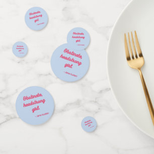 Confettis Fierté et préjugés Citation II - Style mignon