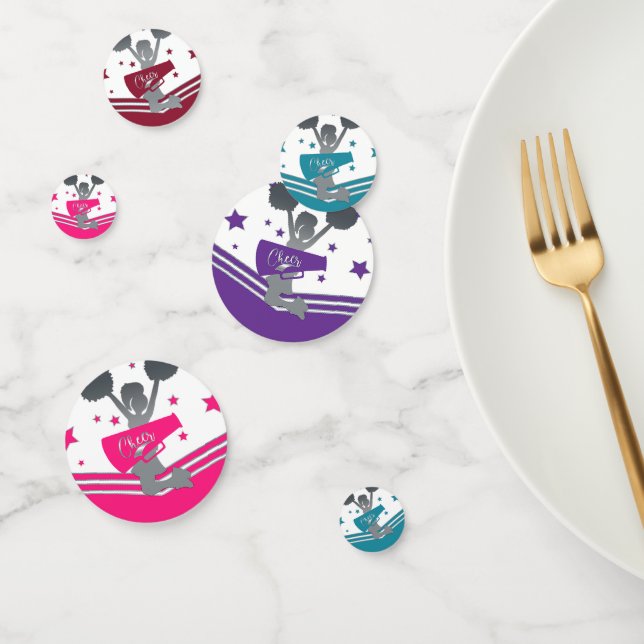 Confettis Filles de Cheerleading de Fête d'Anniversaire (Groupe)