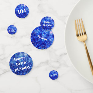 Confettis Flamme bleu personnalisé 104e anniversaire