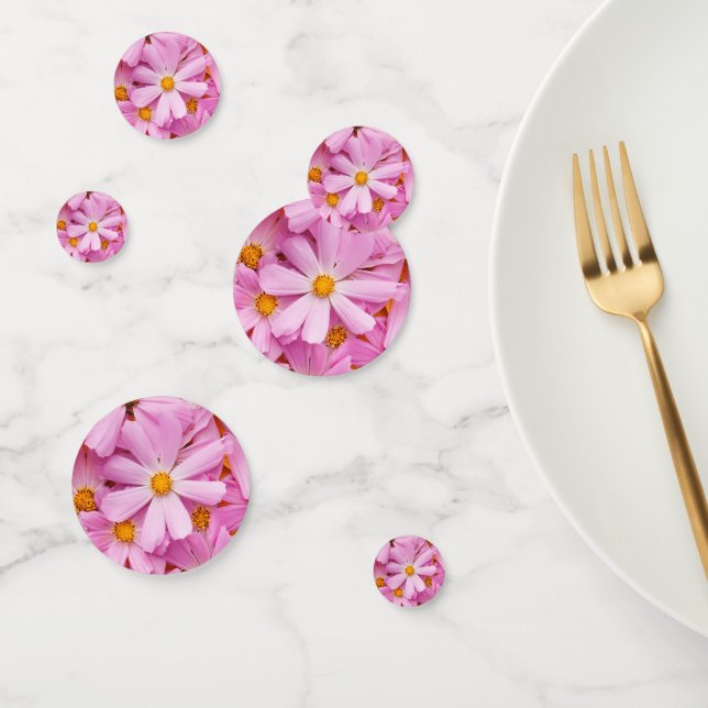 Confettis Fleurs roses (Groupe)