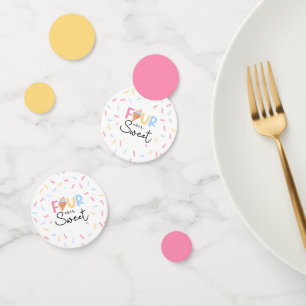 Confettis Four Ever Sweet Ice Cream 4e fête d'anniversaire