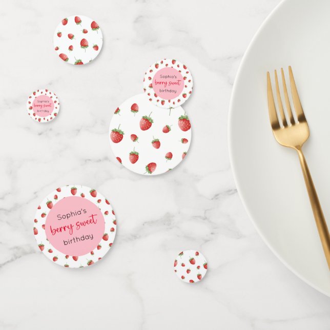 Confettis Fraise Birthday Berry Sweet (Groupe)