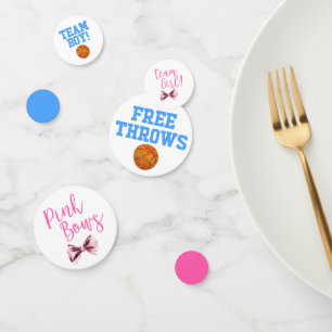 Confettis Free Throws ou Pink Bows Genre Reveveth Party