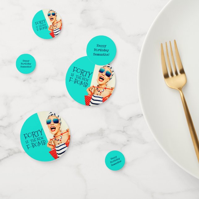 Confettis Funny Quarty est le Nouvel anniversaire de la bomb (Groupe)