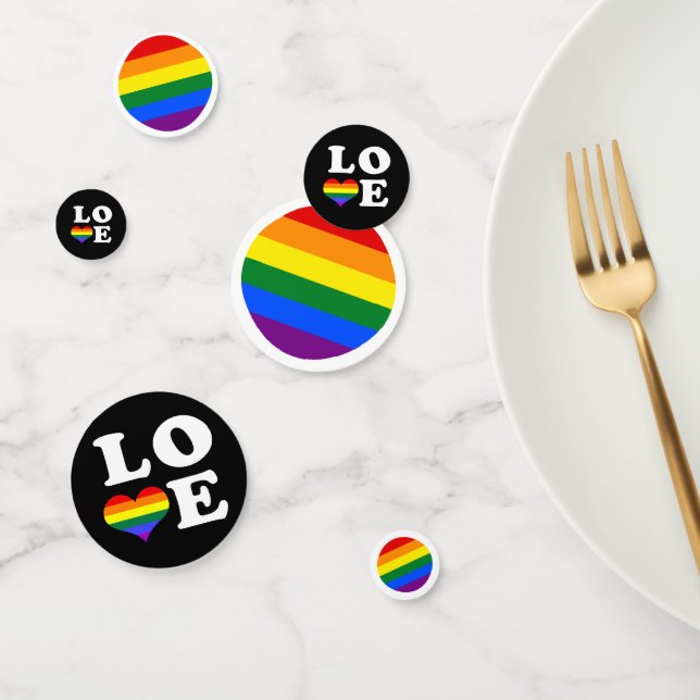 Confettis Gay pride Rainbow Love Mariage (Groupe)