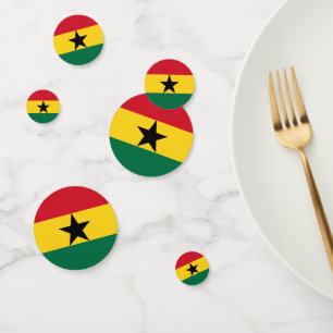 Confettis Ghana Confetti, parti, drapeau ghanéen