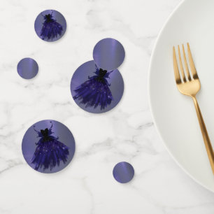 Confettis Gothique Fairy Indigo Gown Fleur royale violet p