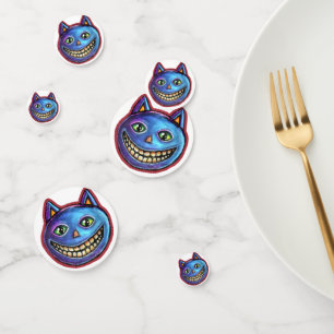 Confettis Grinning Blue Cat Halloweenies Vintages