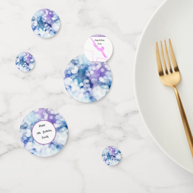 Confettis Gymnastique Anniversaire Barres Inéven Aquarelle (Groupe)