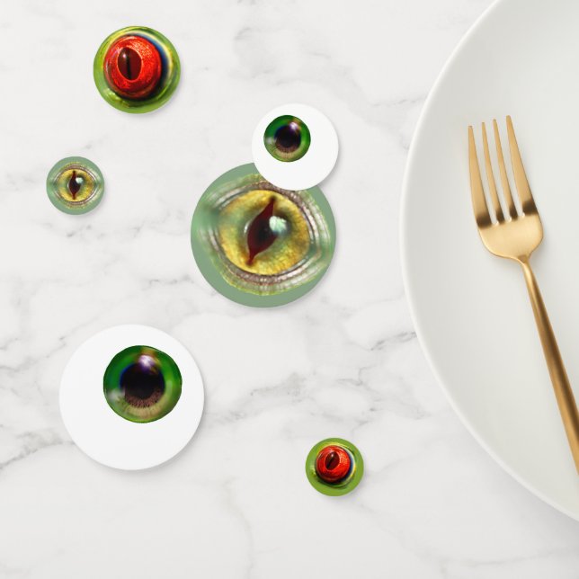 Confettis Halloween éffrayant Weird Eyeball Lizard Frog Mons (Groupe)