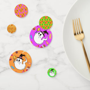 Confettis Halloween Orange Little Ghost Kids