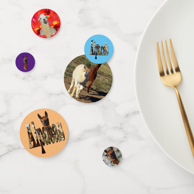 Confettis Heureux Alpacas, (Groupe)