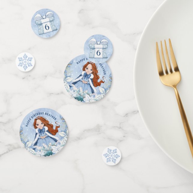 Confettis Hiver Fairytale Princess | Cheveux rouges (Groupe)