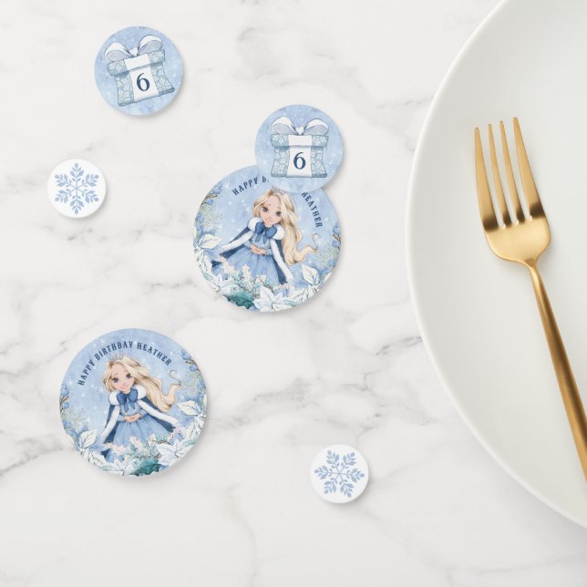 Confettis Hiver Fairytale Princess | Coiffure blonde (Groupe)