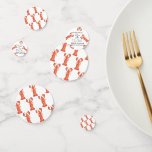 Confettis Homards à l'aquarelle Mariage Fête de douche