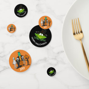 Confettis Hopy Halloween Frog et Monsters ID221