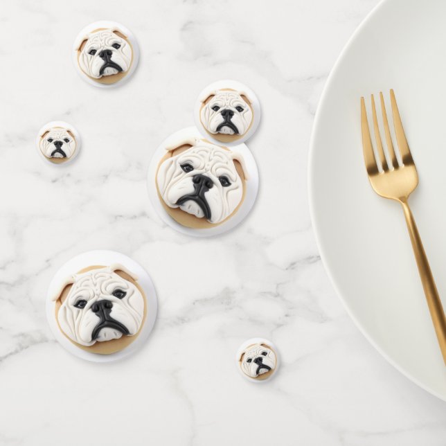 Confettis Inspiré 3D Bulldog (Groupe)